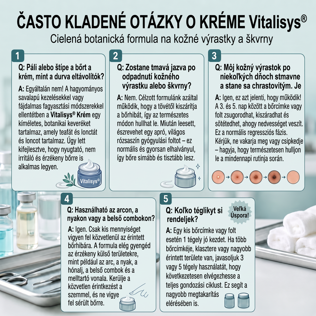 👩‍⚕️🎁Vitalisys® 𝟕-dňový krém na odstránenie kožných výrastkov a škvŕn (bezbolestná formula – bez jaziev) 🎀
