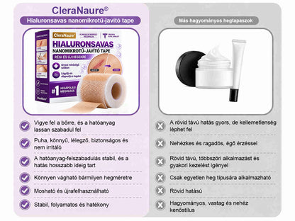 Vitalisys® Hyaluronsavas Nanomikrotű-hegjavító Tapasz